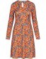 Jurk Dolly Leaf  Pattern Fall