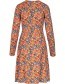 Jurk Dolly Leaf  Pattern Fall detail