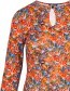 Jurk Dolly Leaf  Pattern Fall detail
