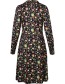 Jurk Marilyn Retro Birds Brown detail