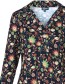 Jurk Marilyn Retro Birds Brown detail