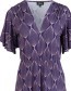 Jurk Trix Butterfly Sleeve Oval Purple detail