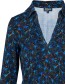 Longsleeve V Suzy Leaf Fall Blue detail