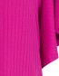 Top Sophie Butterfly Sleeve Rib Fuchsia detail