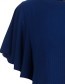 Top Sophie Butterfly Sleeve Rib Navy detail