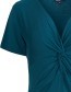 Top Angela Plain Petrol detail