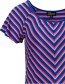 Top Butterfly Happy Stripe Blue detail
