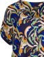 Top Blouse Evy Abstract Blue detail