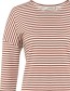 Longsleeve Lyra Pecan Brown  Ecru detail