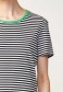 T-shirt Nisa Schwarz  Ecru