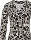 Jurk Wikkel Circle Black detail