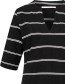Jurk Streif Ocs Zwart White detail