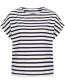 T&#8209;shirt Streif Night Blue White