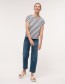 T-shirt Streif Night Blue White