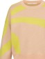 Trui Jacquard Oat Milk detail