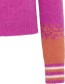 Trui Alpaca Jacquard Plum detail