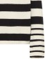 Trui Rippie Zwart Off White detail