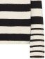 Trui Rippie Zwart Off White detail