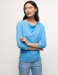 Longsleeve 3/4 Mouw Watervalhals Ocs Blue Sea