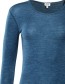 Longsleeve Bianca Bio Merinowol Katoen Blauw detail