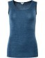 Tanktop Beryl Ondermode Bio Wol Zijde Blue