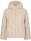Jas Anna Faux Fur Hooded Natural