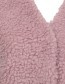 Bodywarmer Amy Faux Fur Pale Mauve detail