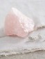 Oorbellen Mini Coin Rose Quartz Silver