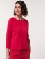 Trui Pullover In Punto Milano Gots Raspberry