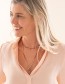 Goudkleurige Ketting Flourish Rose Quartz 