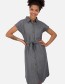 Jurk Maeveak Denim Washed Steel Grey