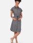 Jurk Maeveak Denim Washed Steel Grey