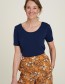 T-shirt Back Details Deep Navy