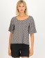 T-shirt Fly Little Bird Cherry Party Black
