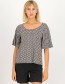 T-shirt Fly Little Bird Cherry Party Black