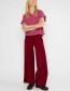 De rib culotte van Blutsgeschwister in warm rood of donkergroen is stijlvol, com