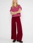 De rib culotte van Blutsgeschwister in warm rood of donkergroen is stijlvol, com