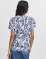 Top Bymmjoella V Blue Paisley