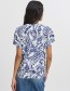 Top Bymmjoella V Blue Paisley