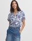 Top Bymmjoella V Blue Paisley
