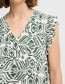 Top Bymmjoella V Frill  Ethnic Sea Spray