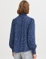 Blouse Byjosa Puff Blue Flower