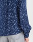 Blouse Byjosa Puff Blue Flower