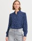 Blouse Byjosa Puff Blue Flower