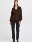 Blouse Byjosa V Neck Frill Total Eclipse Mix