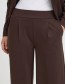 Donkerbruine pantalon wijde pijp B.Young, duurzame mode watMooi
