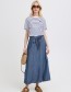 denim lange rok van B.young