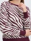 B.Young trui met ronde hals en zebraprint, eerlijk geproduceerd watMooi