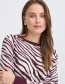 B.Young trui met ronde hals en zebraprint, eerlijk geproduceerd watMooi