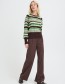 Zigzag trui B.Young groen roze bruin, duurzame mode watMooi